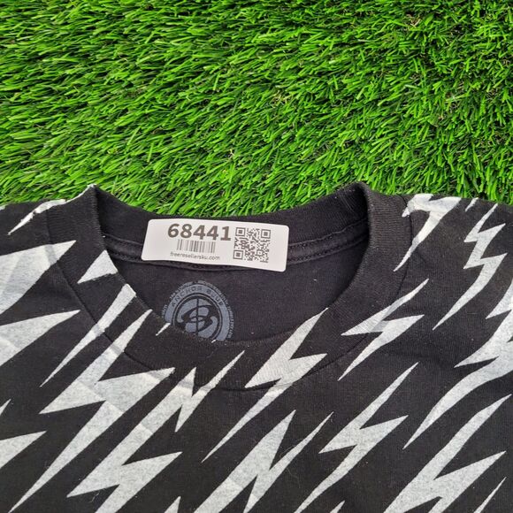 Lightning AOP Shirt 2XL 25x29 Black White - Picture 8 of 11